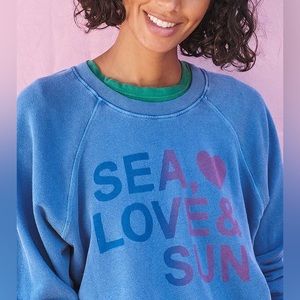 Brand new sundry sea love sun sweatshirt size 0